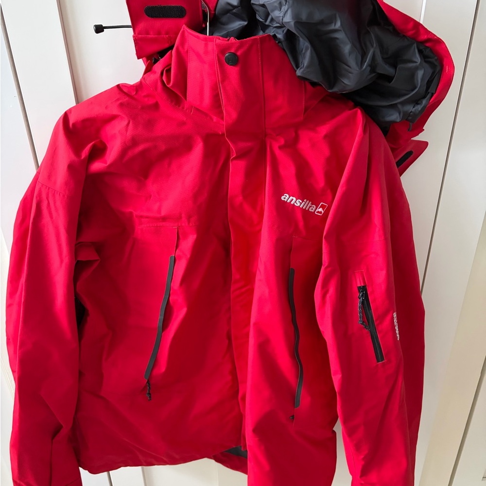 Women's Red Ski Jacket - Waterproof Insulated Shell